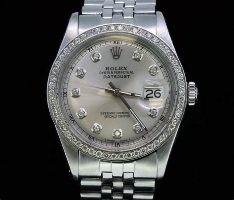 rolex oyster perpetual datejust diamond bezel|rolex datejust with diamond bezel.